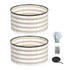 Round Raised Garden Bed 2 Pack Galvanised Planter Box Rust Resistant 60x60x30cm White