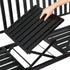 Gardeon Outdoor Garden Bench Seat Loveseat Steel Foldable Table Patio Furniture Black