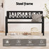 Gardeon Outdoor Garden Bench Seat Outdoor Furniture Steel 2 Seater Park Black