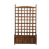 Wooden Garden Bed with Trellis 64x28.5x115cm