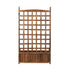 Wooden Garden Bed with Trellis 64x28.5x115cm