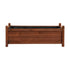 Garden Bed Wooden Planter Box Raised Container Growing 90x30x33cm Brown
