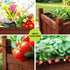 Garden Bed Wooden Planter Box Raised Container Growing 90x30x33cm Brown