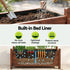Garden Bed Wooden Planter Box Raised Container Growing 90x30x33cm Brown