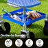 Gardeon Garden Cart Seat Rolling Stool 360 Swivel Height Adjustable Heavy Duty Blue