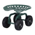 Garden Seat 360 Swivel Rolling Adjustable Height Work Scooter Cart Wheels Heavy Duty 150kg