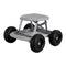 Rolling Garden Cart Seat with Wheels 440lbs Capacity Tool Storage Tray