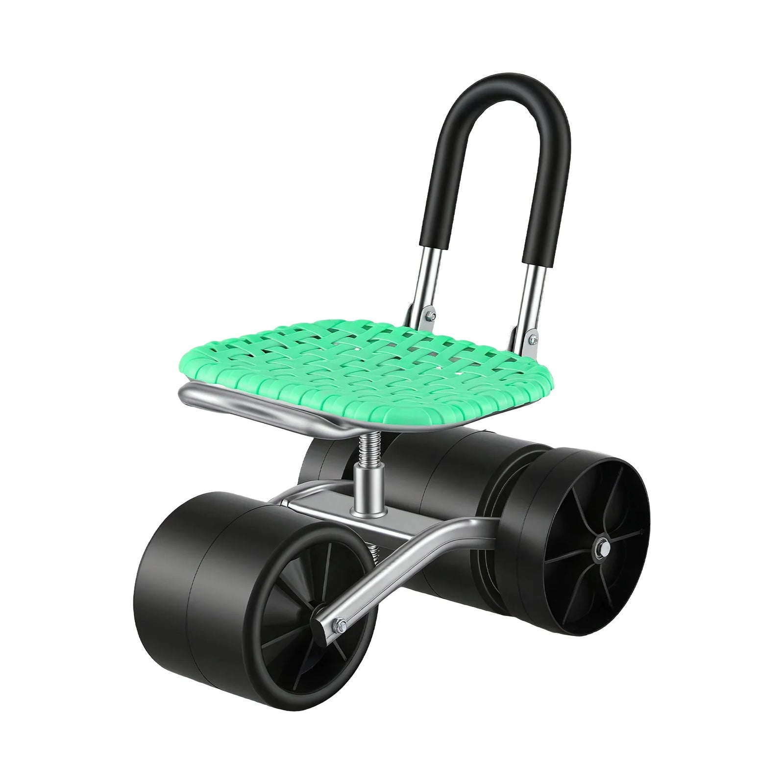 Rolling Garden Work Seat – Height Adjustable, 360° Swivel, 130kg