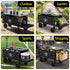 Folding Camping Wagon – 150L Heavy‑Duty Cart w/ Tailgate & Table, Black