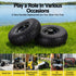2pcs, 4.10/3.50-4 Tire And Wheel Flat Free, 26cm Solid Rubber Tires with 5/8 Axle Bore Hole And Double Sealed Bearings, Perfect for Wheelbarrow, Garden Cart, Wagon, Dolly
