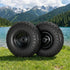 2pcs, 4.10/3.50-4 Tire And Wheel Flat Free, 26cm Solid Rubber Tires with 5/8 Axle Bore Hole And Double Sealed Bearings, Perfect for Wheelbarrow, Garden Cart, Wagon, Dolly
