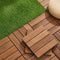 10PCS Wood Deck Tiles 30x30cm Interlocking Floor Tiles for Patio Balcony Garden