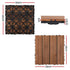 10PCS Wood Deck Tiles 30x30cm Interlocking Floor Tiles for Patio Balcony Garden