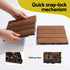 10PCS Wood Deck Tiles 30x30cm Interlocking Floor Tiles for Patio Balcony Garden