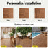 10PCS Wood Deck Tiles 30x30cm Interlocking Floor Tiles for Patio Balcony Garden