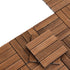 10PCS Wood Deck Tiles 30x30cm Interlocking Floor Tiles for Patio Balcony Garden