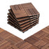 Gardeon 27pc Interlocking Wood Deck Tiles 30 x 30cm Pine Outdoor Flooring Brown