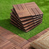 Gardeon 27pc Interlocking Wood Deck Tiles 30 x 30cm Pine Outdoor Flooring Brown