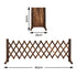 Gardeon Garden Fences Expandable Wooden Trellis Fence Plant Frame 160cm Brown