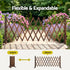 Gardeon Garden Fences Expandable Wooden Trellis Fence Plant Frame 200cm Brown