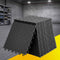 Giantz Garage Floor Tiles Interlocking PP Flooring 25PCS 30x30cm Black