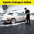 20 Interlocking Garage Floor Tiles with Self‑Draining Non‑Slip Heavy‑Duty Design Black