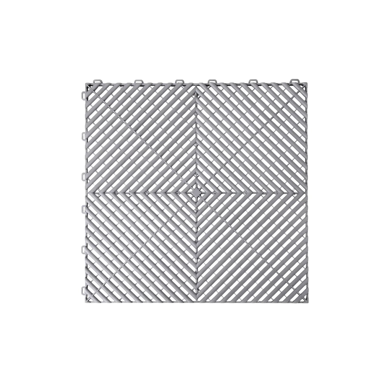 20 Interlocking Garage Floor Tiles with Self‑Draining Non‑Slip Heavy‑Duty Design Grey