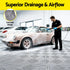 20 Interlocking Garage Floor Tiles with Self‑Draining Non‑Slip Heavy‑Duty Design Grey