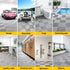 20 Interlocking Garage Floor Tiles with Self‑Draining Non‑Slip Heavy‑Duty Design Grey