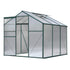 Greenhouse 1.9x1.9x1.83M Aluminium Polycarbonate Green House Garden Shed