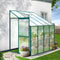 Aluminium Polycarbonate Greenhouse 252x127x213cm Garden Grow House