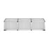 Aluminium Cold Frame Greenhouse, 180x50x50cm, Twin-Wall Polycarbonate, Silver