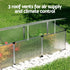 Aluminium Cold Frame Greenhouse, 180x50x50cm, Twin-Wall Polycarbonate, Silver