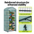 Green Fingers Greenhouse 4 Tiers Mini Green House Garden Bed 1.6x0.7x0.5M