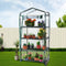 Mini Greenhouse 4 Tier 160cm PVC Waterproof Roll-Up Door Transparent