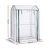 Green Fingers Mini Greenhouse PE Cover Green House Roll-Up Zippered Door 1.0x0.8x1.5M