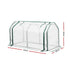 Green Fingers Mini Greenhouse PE Cover Green House Roll-Up Zippered Door 1.2x0.5x0.6M