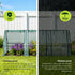 Mini Greenhouse 240x90x90cm Steel Frame PE Cover Outdoor Shelter