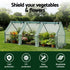 Mini Greenhouse 240x90x90cm Steel Frame PE Cover Outdoor Shelter
