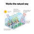 Mini Greenhouse 240x90x90cm Steel Frame PE Cover Outdoor Shelter