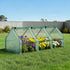 Mini Greenhouse 240x90x90cm Steel Frame PE Cover Outdoor Shelter