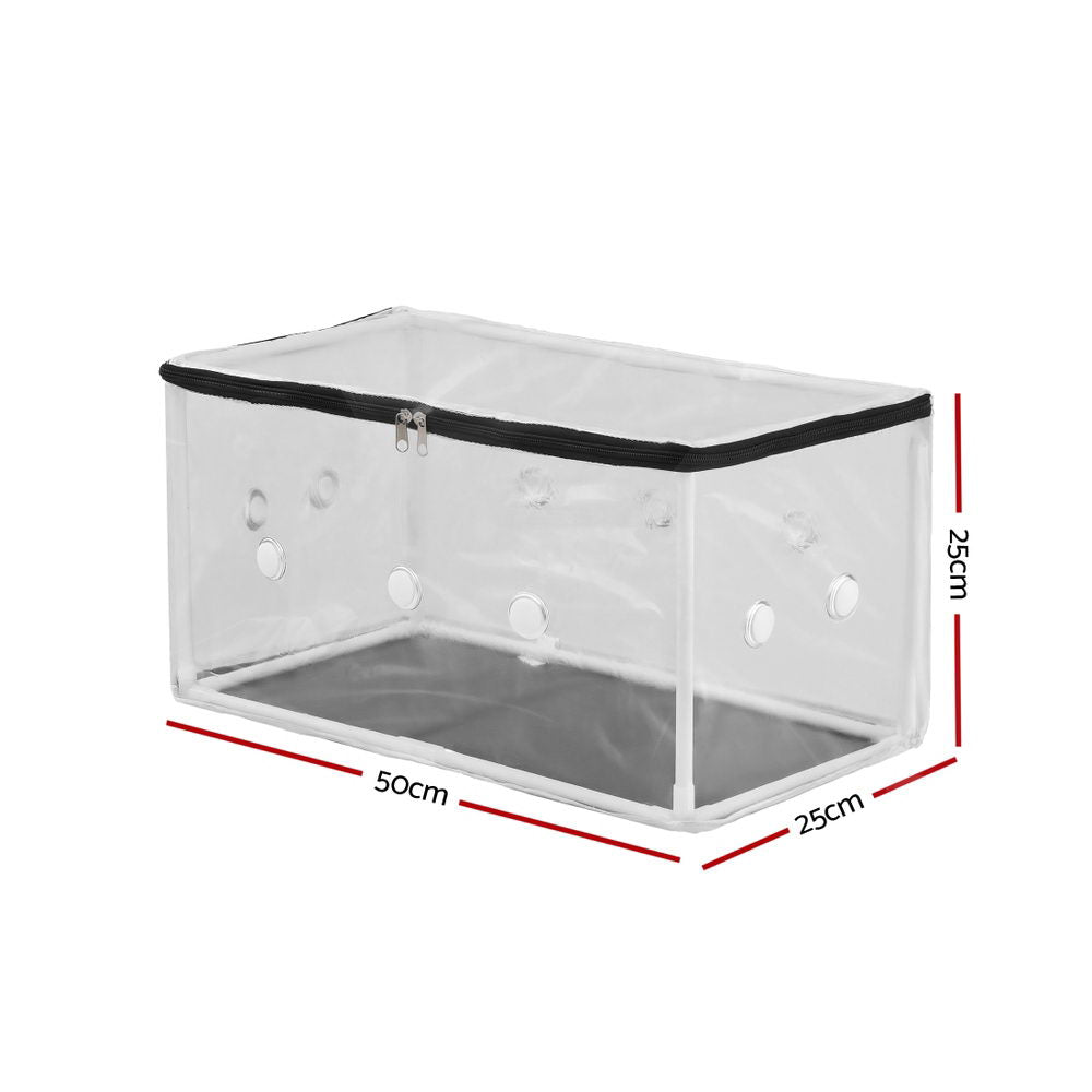 Mini Greenhouse 50x25x25cm PVC Cover for Mushrooms Succulents