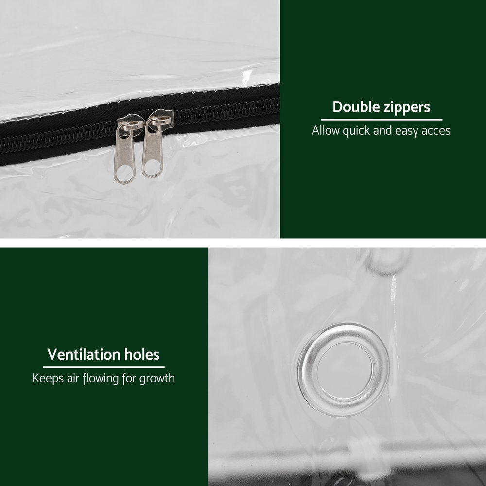 Mini Greenhouse 50x25x25cm PVC Cover for Mushrooms Succulents