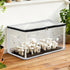 Mini Greenhouse 50x25x25cm PVC Cover for Mushrooms Succulents