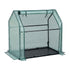Green Fingers Mini Greenhouse 91x46x84cm Steel Frame PE Cover Outdoor Shelter