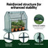 Green Fingers Mini Greenhouse 91x46x84cm Steel Frame PE Cover Outdoor Shelter