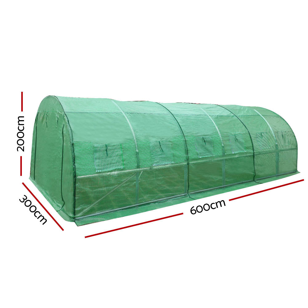 Greenhouse 6x3x2M Walk in Green House Tunnel Plant Garden Shed Dome