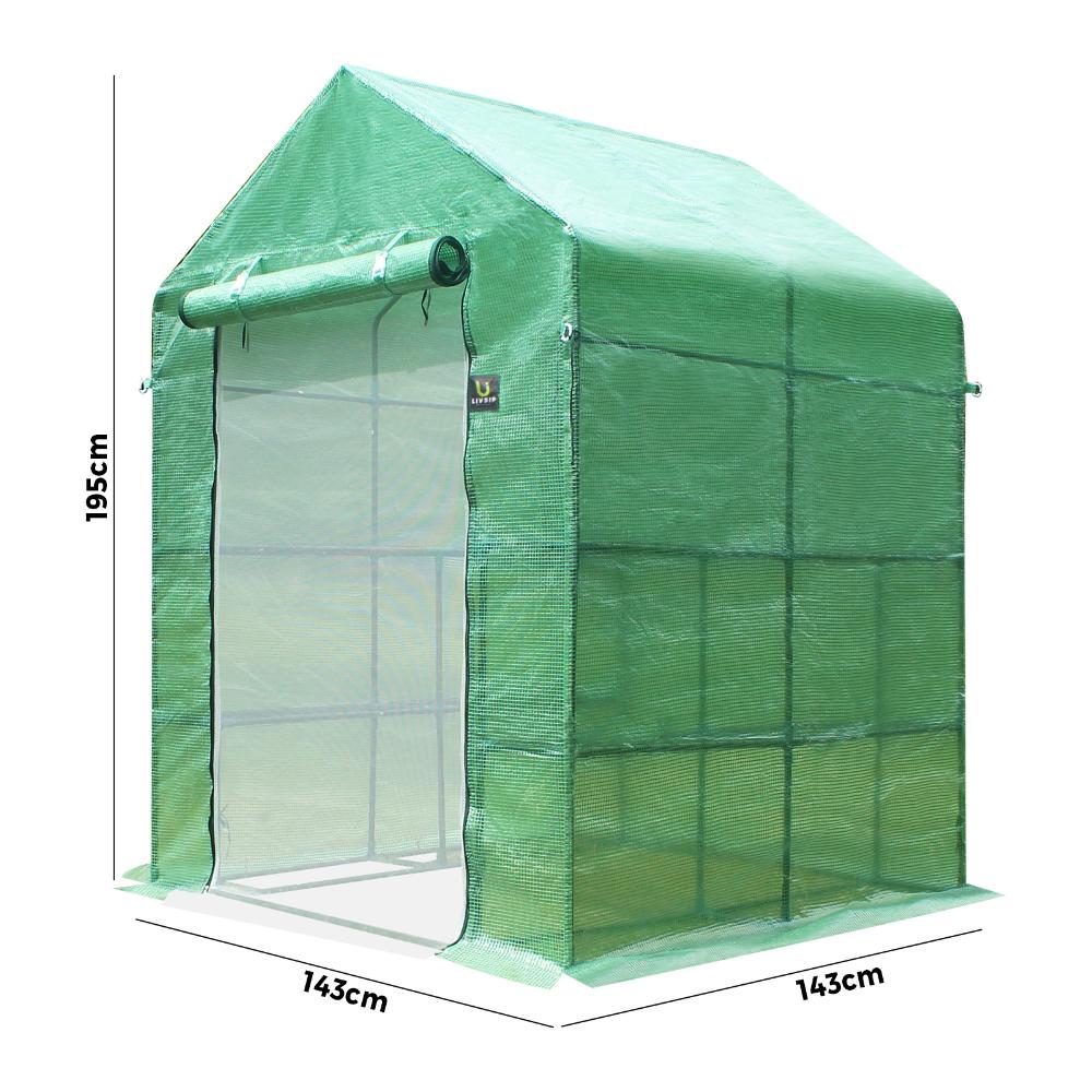 Tunnel Greenhouse Plant Storage 143x143x195cm