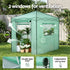 Green Fingers Greenhouse 180x240x240cm Steel Frame PE Cover Outdoor Shelter