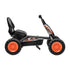 Pedal Go Kart Kids with Plastic Wheels Forward Reverse Black 84cm